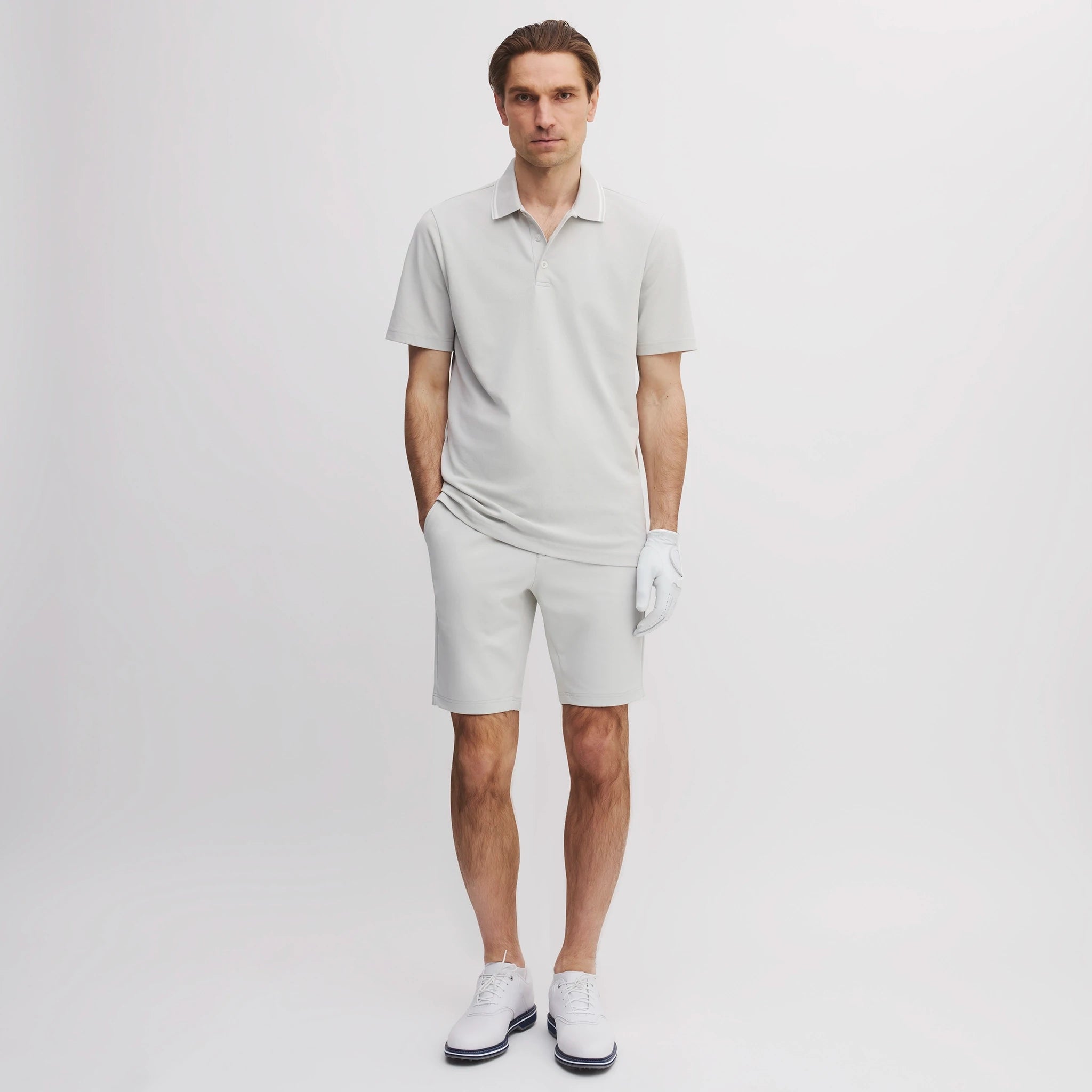 ICON COTTON POLO  ASH GREY
